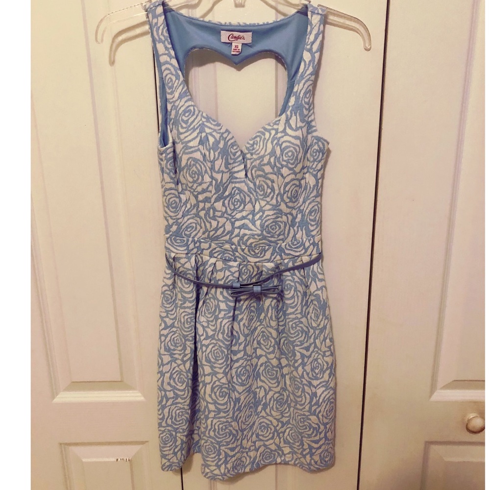 Baby Blue Floral Dress